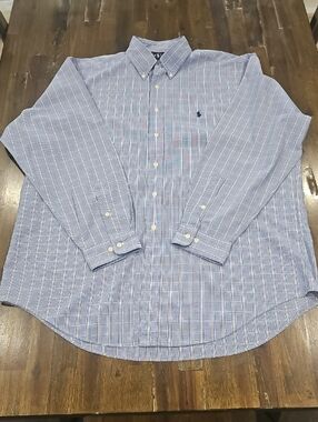 Polo by Ralph Lauren Light Blue Plaid Button-Down Shirt